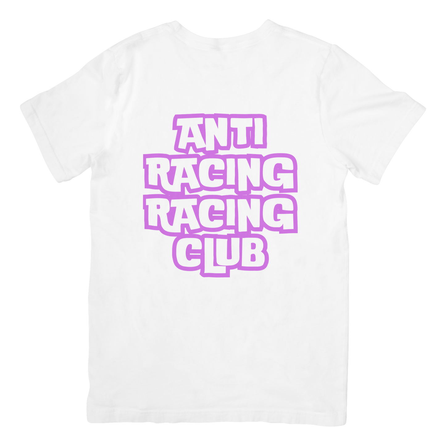 Dois Tempos Tshirt Anti Racing Club Rosa